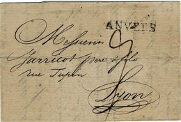 1814 (11. Sept.) " ANVERS " Claire, # A6443 - 1814-1815 (Gen.reg. Belgien)