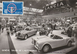 Suisse Salon Automobile De  Geneve  1955 - Maximumkaarten