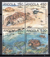Angola 1993 / Reptiles Turtles MNH Tortugas Schildkröten Tortues / Hx34  2-16 - Tortugas