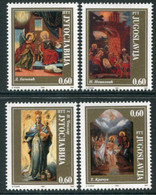 YUGOSLAVIA 1994 Religious Art MNH / **.  Michel 2692-95 - Nuovi