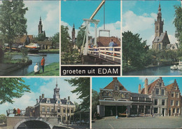 Netherland - Edam - Alte  Ansichten - Werft - Lastkahn - Brücke - Edam