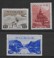 Norvège N°187/189 - Neufs ** Sans Charnière - TB - Neufs