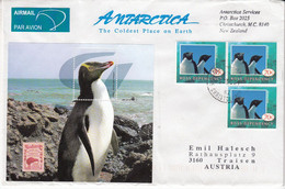 Ross Dependency  2006 Cover Kiwipex / Antarctica M/s + 3v Ross Dependency Ca Ross Christchurch 5 De 06 (GPA134) - Storia Postale