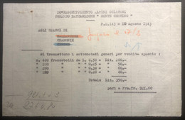 France Occupation Italienne à Chamonix Commande De Timbres Du Chef De Bataillon Des Chasseurs Alpins Poste Militaire 143 - Guerre (timbres De)