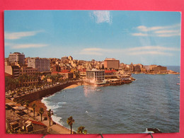 Visuel Très Peu Courant - Liban - Beirut - Le Rivage De L'Avenue Des Français - R/verso - Liban