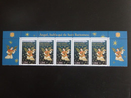 2021 - 1€28 - Angel Balda Qui De Sant Bartomeu - Bande De 5 Complète Avec Coin De Feuille - LUXE** - Unused Stamps