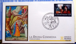 Vatican 2021, OFFICIAL FDC  DANTE ALIGHIERI, IL PURGATORIO, PV 116 - Nuevos