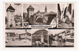 Ak. Reutlingen, Mehrbildkarte: Marktplatz, Am Zwinger, Kleinvenedig U. A. - Reutlingen