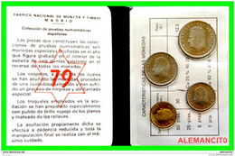 ESPAÑA AÑO 1975 *79 AÑO COMPLETO, - 1. -5.- 25.-Y 50 PESETAS... 4 VALORES NUEVA JUAN CARLOS I CALIDAD PROOF. - Mint Sets & Proof Sets