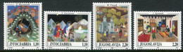 YUGOSLAVIA 1995 Naive Paintings MNH / **.  Michel 2745-48 - Neufs