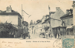 95 - GROSLAY - Entrée De La Rue De Paris En 1905 - Groslay