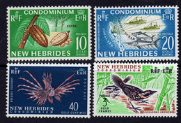 Nouvelles Hébrides N° 219 / 22 XX Série Courante, Les 4 Valeurs Légende  Anglaise Sans Charnière, TB - Unused Stamps