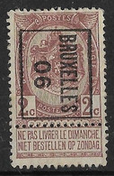 Brussel 1906 Typo Nr. 2B - Tipo 1906-12 (Stendardi)