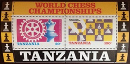 Tanzania 1986 Chess Championships Minisheet MNH - Tanzania (1964-...)