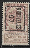 Brussel 1907 Typo Nr. 4B - Tipo 1906-12 (Stendardi)