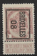 Brussel 1908 Typo Nr. 7B - Typos 1906-12 (Wappen)