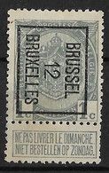 Brussel 1912 Typo Nr. 21B - Typo Precancels 1906-12 (Coat Of Arms)