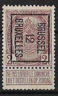 Brussel 1912 Typo Nr. 25B - Typo Precancels 1906-12 (Coat Of Arms)