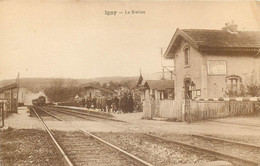 91 - IGNY - La Station - Arrivée D'un Train En Gare - TOP - Igny