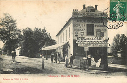 91 - LIMOURS - Hotel De La Gare En 1908 - Animée - Limours