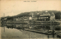 Creil * Vue Sur Les Côteaux * Péniche Batellerie - Creil