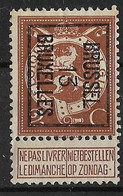 Brussel 1913 Typo Nr. 41B - Typografisch 1912-14 (Cijfer-leeuw)