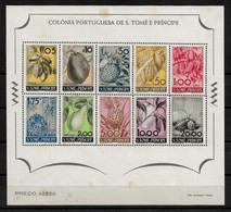 PORTUGAL Sao Tome And Principe - 1948 Fruits MINISHEET (SOME STAINS) (STB7) - Colonies Portugaises Et Dépendances - Non Classés