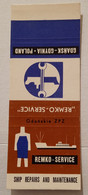 POLAND,POLOGNE,POLISH,GDANSK FACTORY,OLD UNFOLDED MATCHBOX SKILLET - Boites D'allumettes