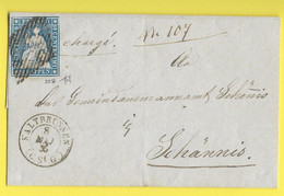 23B Auf Brief Von Kaltbrunnen Nach Schänis Sign. H.W.Bossert Kat. Fr.280.-++ - Storia Postale