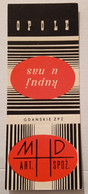 POLAND,POLOGNE,POLISH,GDANSK FACTORY,OLD UNFOLDED MATCHBOX SKILLET - Boites D'allumettes