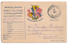 CARTE DRAPEAUX GRAVELINES PMB MILITAIRE A 13 ARMÉE BELGE WWI BELGIQUE - Armée Belge