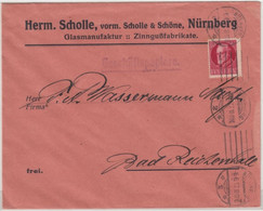Bayern - 10 Pfg. Ludwig Geschäftspapiere Nürnberg - Bad Reichenhall 1917 - Bavaria