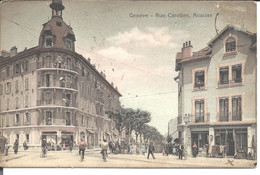 GENÈVE - Carte Ancienne 1913 - Rue Caroline - Acacias - GE Genève