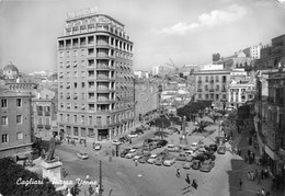 Cartolina Cagliari Piazza Yenne Auto Animata Banco Di Roma 1959 - Cagliari