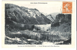 Les Alpes Pittoresques - Environs De BARCELONNETTE - Grand Barrage Sur Le Riou-Bourdoux 1929 (5584) - Barcelonnette