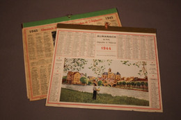 3 Calendriers  1944 1945 1946  Almanach  Des Postes Télégraphes Et Téléphones - Big : 1941-60