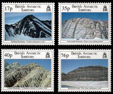 (047) Brit. Antarc. Territ. (BAT)  1995 / Geology / Landscapes / Mountains / Paysages / Berge  ** / Mnh  Michel 241-244 - Other & Unclassified