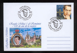 Moldova 2021 King Mihai I Of Romania  - The 100th Birth Anniversary №013 Special Postmark - Moldavië