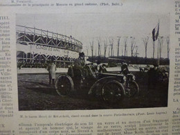 La Vie Illustrée Avril 1901 Obsèques Zélénine Automobile Course Paris Roubaix Ligne Paris Pontarlier Neuchatel Suisse - 1900 - 1949