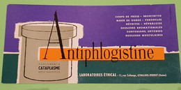 Buvard 1327 - Laboratoire - ANTIPHLOGISTINE - Etat D'usage : Voir Photos - 21 X 10 Cm Environ- Vers 1960 - Produits Pharmaceutiques