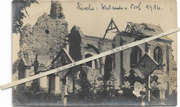 Westende   *  (Fotokaart)    Kirche Westend Dorf 1916 - Westende