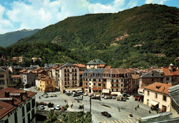 8281 AX LES THERMES  Vue Panoramique Sur La Place Du Breilh  (voitures ) (scan Recto-verso) 09 Ariège - Ax Les Thermes