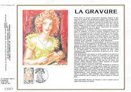 Feuillet Philatélique 1er Jour CEF N° 726  - La Gravure - Versailles - 8 Juin 1984 - Gravures