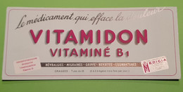 Buvard 1332 - Laboratoire - VITAMIDON - Etat D'usage : Voir Photos - 21 X 9 Cm Environ- Vers 1960 - Produits Pharmaceutiques