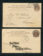 Grossbritanien / 1888 / 2 Postkarten Gestempelt (1/647) - Briefe U. Dokumente