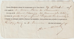 4793 Reçu Notaire Graffigny Chemin 1865 Mouzon à Chaumont La Ville - Unclassified