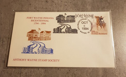 USA FDC YEAR 1994  FORT WAYNE INDIANA BICENTENNIAL - 1991-2000