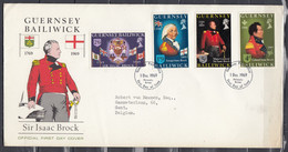 FDC Van First Day Of Issue Guernsey Bailiwick - 1952-1971 Em. Prédécimales
