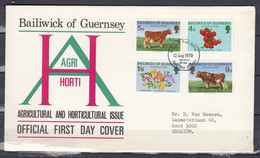 FDC Van First Day Of Issue Guernsey Post Office - 1952-1971 Pre-Decimale Uitgaves