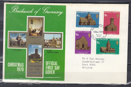 FDC Van First Day Of Issue Guernsey Post Office - 1952-1971 Pre-Decimale Uitgaves